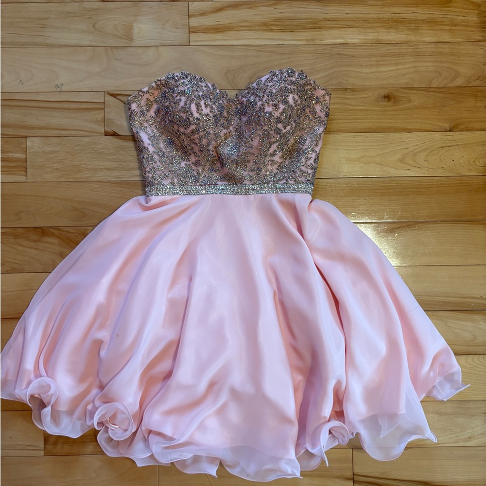 light pink formal dress